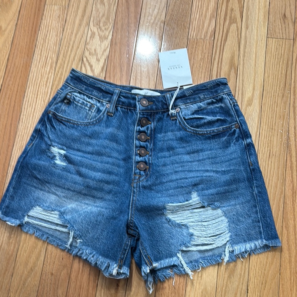 Women's Blue Denim Shorts